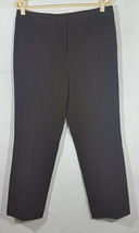 Rafaella Womens Pants Size 12 Brown Dress Career Evening Trousers Slacks Pockets - £11.21 GBP