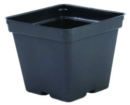 25 Pcs 4.25 Inch Black Square Plastic Growing Pot #MNGS - £31.34 GBP