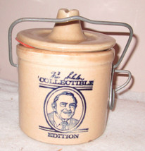 Schuler&#39;s Bar Cheese Canister Crock with original locking Lid Edition 1985 - $21.65