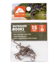 Ozark Trail Baitholder Fishing Hooks, Size 6, Pack of 15 Hooks - £1.80 GBP