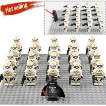 21Pcs Darth Vader And Stormtrooper (Yellow) Army Star Wars Minifigures G... - $32.99