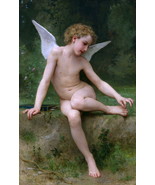 Art Giclee Printed Oil Painting Beautiful Cupid Angel Home Decor - €10,19 EUR+