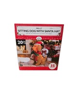 Goldendoodle 20” Santa Hat Christmas Yard Art Light Up Dog Doodle Decor ... - $57.00