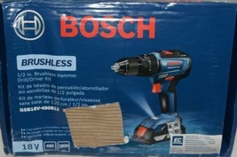 BOSCH GSB18V 490B12 18V Brushless Hammer Drill Driver Kit with Battery image 1