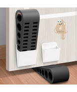 Rubber Door Stoppers for Bottom of Door - 4 Pack Door Stop Wedge with Ho... - $26.34 CAD