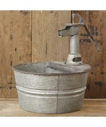 Water pump Garden Fountain in Distressed tin - £174.25 GBP