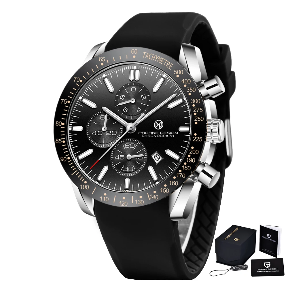 Men Quartz Watches 45MM Top Waterproof Luxury Business Sapphire Stainles... - $59.65