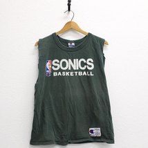 Vintage Seattle Super Sonics Tank T Shirt Large - $46.44