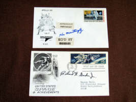 Ken Mattingly Richard Gordon Apollo Astronauts Ap Signed Auto Vintage Covers - $98.99