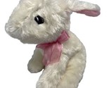 Greenbrier Bunny Ears back Sittin Cream with Pink Ears and Bow 6 inch - $9.89