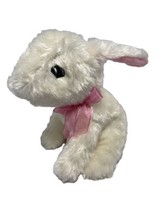 Greenbrier Bunny Ears back Sittin Cream with Pink Ears and Bow 6 inch - £7.90 GBP