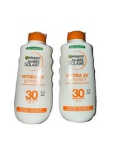 2x Garnier - Ambre Solaire Hydra 24H Protect Sun Cream SPF30 Anti Dry- 2... - $289.85 MXN