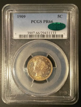 Blue Chip Quality 1909 PCGS PF66 Proof Liberty Nickel Rainbow Color AM026 - $1,534.50