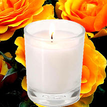 Amber Rose Scented Votive Candles Hand Poured Luxury Home Fragrance - $280.26 MXN - $355.25 MXN