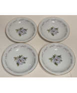 (Set of 4) Yamaka ROSALINDA Soup Bowls Gold Rim with Floral Design 7.5&quot; - $29.69