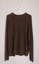 Aeropostale SweaterBrown Long Sleeve Pullover Men&#39;s Size XL Very Soft - $277.88 MXN