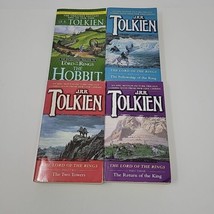 Lord of the Rings Trilogy, Hobbit J.R.R. Tolkien, Del Rey Paperbacks, Lot of 4 - £18.06 GBP