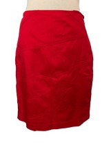 Calvin Klein A-line Skirt, Size 2, Red, Side Zipper, Lined - $18.79