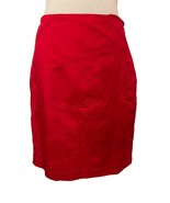 Calvin Klein A-line Skirt, Size 2, Red, Side Zipper, Lined - £15.01 GBP