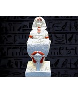 Egyptian Pharaoh Statue candle holder, Marble Egyptian king stone Figuri... - $1,634.53 MXN