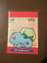 #01 Bulbasaur - Pop-Up 8/10 - TV Animation Series 3  Topps Pokemon - $9.90