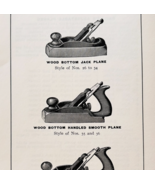1900 Stanley Tools Wood Bottom Planes Advertisement Victorian Antique F17F - $19.99