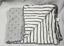 CLOUD ISLAND Porcupine Hedgehog Jersey Knit Baby Crib Blanket Comforter Gray - £46.71 GBP
