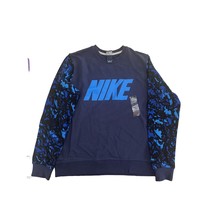 Nike Men’s Sweatshirt Collegiate Style Blue Camouflage Large 679389-410 - $34.65