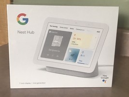 Google Nest Hub 7” Smart Display with Assistant (2nd Gen) Chalk - New Sealed - £59.79 GBP