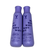 V &amp; Co. Wavy Hair Shampoo Conditioner Set Peptides Rice Protein 12oz. - $478.17 MXN