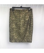 Cecico Floral Print Skirt in Black &amp; Gold- size M - $374.50 MXN
