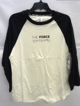 Star Wars  The Force Is With You Raglan Baseball Shirt 2Q22 Disney Adult XL - $24.63