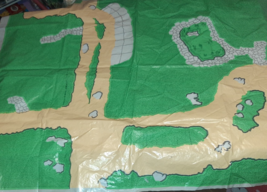 Marx Flintstones Play Set Plastic Play Mat LARGE 28x36&quot; Vintage 1962 - $34.51 CAD