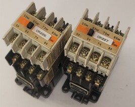 Lot of 2 Fuji Electric SH-4 Contactors 10A , 100-110V Coil, w/ SZ-A40 Au... - $13.37 CAD