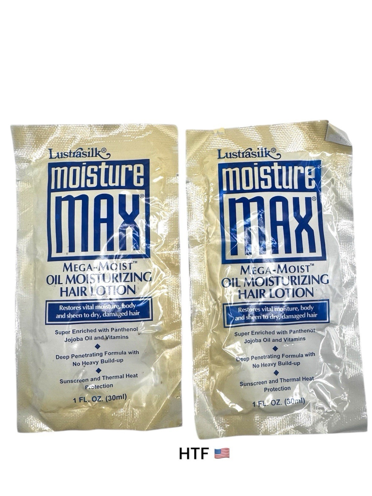 2x Lustrasilk Moisture Max Mega Moist Oil Moisturizing Hair Lotion 1 oz - $17.82