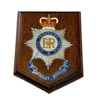 South Yorkshire Police Barnsley Division Crest Badge Wood Plaque UK England image 2