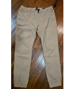 South Pole Mens Flat Front Chino Khaki Jogger Style Pants, Size XXL - $29.69