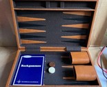 Vtg Fred Roberts SF Backgammon Set COMPLETE Travel Carrying Case + extra - $24.70
