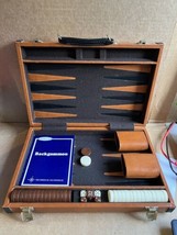 Vtg Fred Roberts SF Backgammon Set COMPLETE Travel Carrying Case + extra - £19.51 GBP