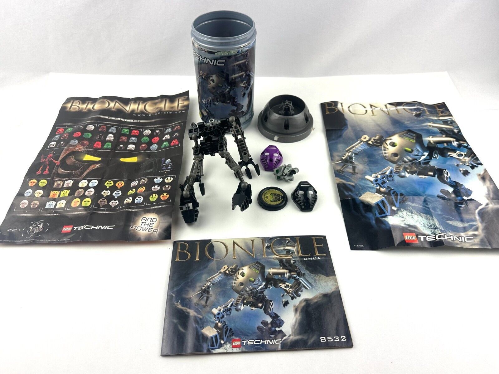 LEGO Bionicle 8532 Toa Mata ONUA 2001  Retired Complete in Canister - $44.54