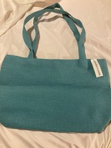 Bijoux Terner Tote Bag Handles Pool Beach Bag Brand New With Tags! Turqu... - £13.19 GBP