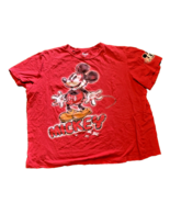 T-Shirt Mickey Mouse Red 1928 Chalk Design 2XL Disney Shirt - £11.65 GBP