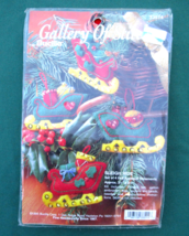Bucilla Gallery of Stitches Applique Ornaments Kit 4 Sleighs Embellished 33514 - $14.24