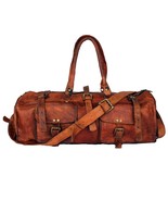 Handmade LARGE Travel Bag Quality Vintage Leather Men&#39;s Duffel Weekend G... - $2,645.88 MXN