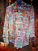 Robert Graham Deckman Embroidered Long Sleeve Shirt Size Medium - £277.36 GBP