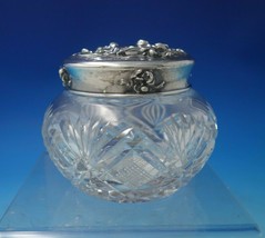 Violet by Unknown Sterling Silver and Cut Crystal Dresser Jar circa 1920 (#5907) - £302.93 GBP