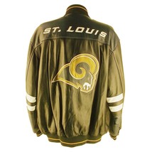 Nfl St Louis Rams Leather Bomber Jacket LA34640R - £274.96 GBP
