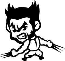  Wolverine Logan Decal Vinyl Truck Car Van Window Sticker Comics X-Men  - £3.26 GBP