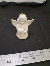 Goebel 1978 3rd Edition White Bisque Angel Bell Annual Christmas Tree Ornament - $9.03