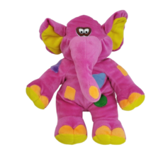 VINTAGE CLASSIC TOY CO PINK + YELLOW ELEPHANT STUFFED ANIMAL PLUSH TOY W... - $65.55